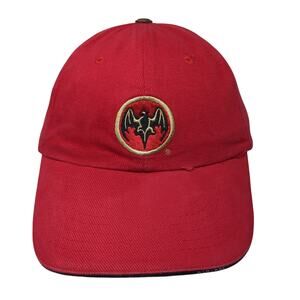 Bacardi Strapback Baseball Cap Red One Size Adjustable Embroidered 6 Panel